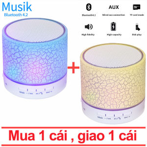 【Mua 1 cái  giao 1 cái】Loa bluetooth mini di động cầm tayloa mini có led nháy theo nhạc âm thanh hay