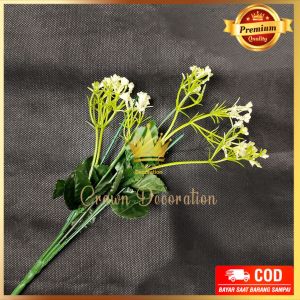 1 lusin Tangkai Breat untuk kuntuman dekorasi cabang 5 - Aksesoris Bunga plastik Kuntuman - Tangkai Plastik dekorasi pelaminan