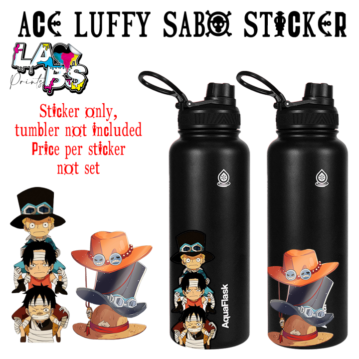 Ace Luffy Sabo Anime Sticker One Piece Waterproof Vinyl Lazada Ph 9079