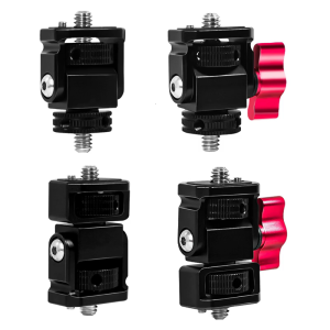 180 360 Degree Swivels Tilt Monitors Holder Mount Quick Release Cold Shoe 1/4 Screw for DSLR Camera Flash Light Bracket