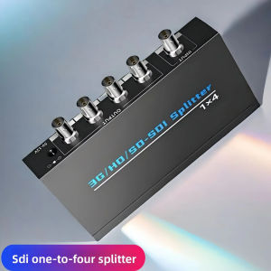 2025 3G/HD/SD SDI Splitter 1X4 Repeater Extender with Power Adapter 1 in to 4 Out SDI Video Splitter For DVR SDI Monitor Camera