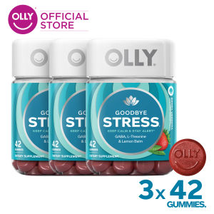 [Bundle of 3] OLLY Goodbye Stress Gummy Supplements with GABA for Keeping Calm and Staying Alert  (EXP: 02/2027)