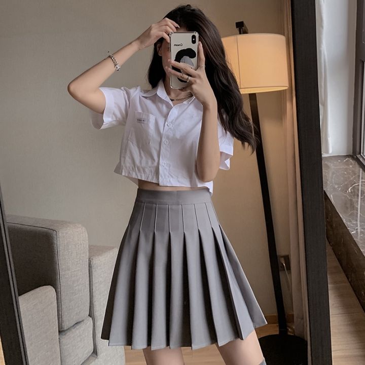 Korean style hot sale short skirt