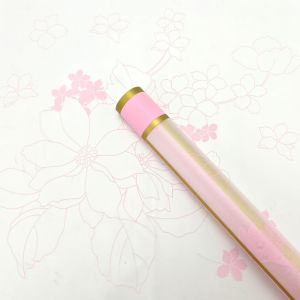 20 LEMBAR Kertas Bunga List Gold Flower Wrapping Cellophane Paper Untuk Buket Bucket Bunga Florist 6270