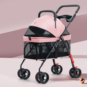 PMT Foldable Pet Trolley The basket is separable Dog Cart 20KG travel Carrier Strong Structure COD