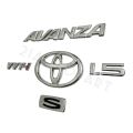 Emblem Avanza Type "S" Full Chrome Harga Sudah 5 PCS. 