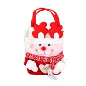 Christmas Party Favors Bags with Handle Christmas Celebration Gifts Holders Bag Durable Gift Bags with Santa Designs