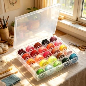 25 grid multi-color spool polyester spool sewing machine spool DIY craft sewing supplies
