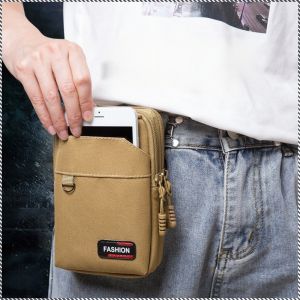 Mountaineering Bag Double Layer Cell Phone Bag Portable Protect Your Cell Phone 65 Inch with Zipper