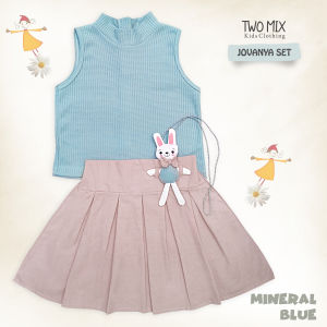 Baju Setelan Anak Perempuan Boneka Lucu - OOTD Jovanya One Set Anak Cewek 1-6 Tahun 4369B