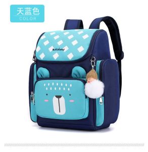 Tas Sekolah Perempuan SD SMP Tas Bahu Kasual Ransel Warna Solid Tas Sekolah Anak Terbaru 2025