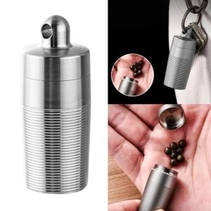 Thuốc container hộp cắm trại thuốc Trường hợp với vòng cổ móc khóa du lịch cho cuộc phiêu lưu ngoài trời