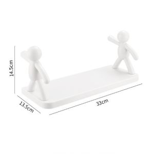 Bathroom Wall-Mounted Organizer Storage Rack Plastic Storage Basket for Shampoo Floating Kitchen