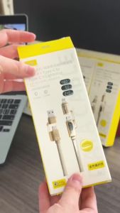 Cáp sạc nhanh 4 trong 1 (2m) công suất cao 240W màn hình LED thông minh thích hợp cho máy tính xách tay điện thoại và tai nghe ngoại thất bện chống vỡ không bị rối.