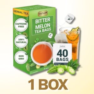 Bitter Melon Tea Bags Ampalaya Herbal Tea Sugar-Free Drink for Blood Sugar & Metabolic Wellness Support