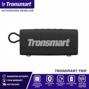 Tronsmart Trip Bluetooth 5.3 Portable Speaker with Dual Driver No Lag 20 Hours IPX7 Waterproof for Outdoors