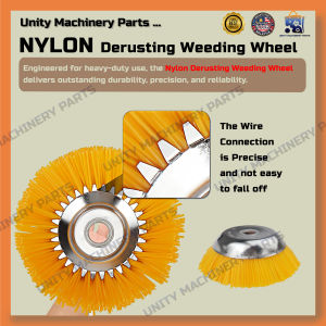 8" Trimmer Head Set - Steel Wire Weeding Wheel & Nylon Grass Trimmer Head Lawn Mower Accessories for Derusting Weeding and Lawn Maintenance