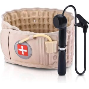 Decompression Belt Flexible Spinal Traction Device Inflatable Lumbar Support Breathable Back Brace for Lower Back Pain Relief