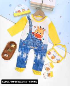 romper bayi / jumper baby bahan cotton motif divisi