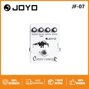 JOYO JF-07 Classic Flanger Metallic Flange Sounds Guitar Effect Pedal - True Bypass DC 9V and Battery Supported JF 07 Classic Flanger