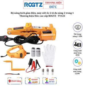 Bộ nâng kích gầm điện máy siết ốc ô tô đa năng 2 trong 1 thương hiệu ROGTZ TY42S - Bảo hành chính hãng 24 tháng
