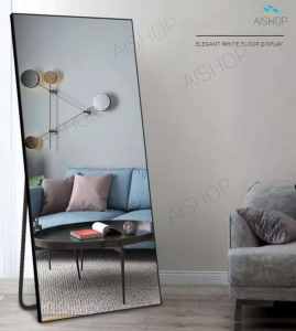 (SG Seller)Full Length Mirror Standing Hanging Nordic Mirror Aluminium Frame Tall Removable Big Mirror