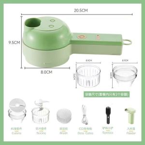 ⚡3-in-1 Wireless Vegetable Slicer | Type-C Charging | Easy Clean | For SG Kitchen