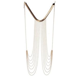 Bikini gợi cảm ngực chuỗi cho phụ nữ tua vai Chuỗi vòng cổ chuỗi dây đeo trên người hộp đêm cơ thể bãi biển chuỗi dây đeo trên người