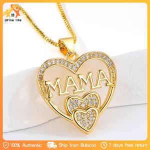Mother’s Day Three Heart Pendant Necklaces for Mom I Love You Gifts Wedding Party Jewelry Gift