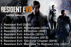 Flashdisk 16GB Isi Film Movie Resident Evil Lengkap Kualitas HD Sub Indo