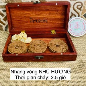 NHANG VÒNG NHŨ HƯƠNG (FRANKINCENSE ROUND INCENSE )- THƠM DỊU NHẸ KHÔNG HÓA CHẤT- TANUSTORE