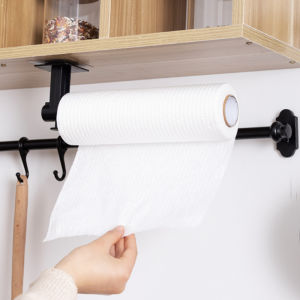 Telescopic adjustment PlasticToilet Paper Holder Tissue Rack Wall Mounted Bathroom Kitchen Roll Holder Paper towel Holder Hook Modern Key hat clothes COAT Hanger HOOK