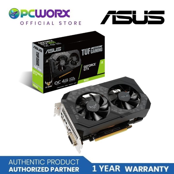 Asus TUF-GTX1650-O4GD6-P-V2-GAMING GTX1650 TUF Gaming OC V2 4GB GDDR6 ...
