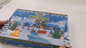 Cross-Border 2025 New Countdown Blind Childrens Party Stress Relief DIY Hand Torn Calendar Blind Christmas Toy