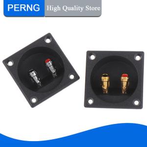 [PERNG] Tehe 1Pc 50mm Round Cup Subwoofer Plug Car Stereo Speaker Box Terminal Connector