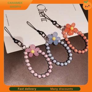 ❣️❣️❣️ 1pc Macaron-Colored Crystal Bead String Fashion Mobile Phone Lanyard Ins Style Handmade Beaded Anti-Lost Mobile Phone Chain