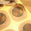Customized Sticker Logo, Label Sticker price per A4 sheet any size, Glossy or Matte Laminated Sticker, Print and Cut,. 