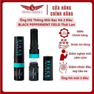 Ống Hít Thông Mũi Bạc Hà 2 Đầu BLACK PEPPERMINT FIELD Thái Lan