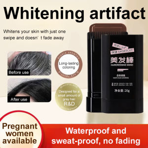 ✨HOT✨[Gray Hair Disappears in a Second] Soft Hair Dye Stick Covers Gray Hair/ Disposable Hair Dye Stick/ Temporary Hair Dye Cream/ Black Temporary Hair Dye Stick【遮白发】柔和染发美发棒