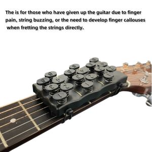 FANGAN 18 Buttons Guitar Chord Trainer Easy Press One Click Guitar Chord Assisted Learning Tool Folk Guitar Hand Posture Guitar Chord Practice Tool For Beginner