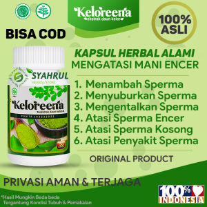 Obat Atasi Mani Encer - Mengentalkan Sperma dan Menyuburkan Sperma Pria Keloreena 50 Kapsul Terlaris