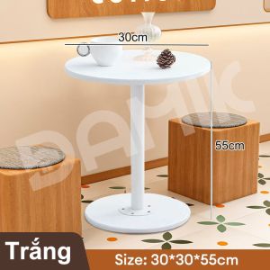 DAMIK-Bàn Tròn Cà Phê Bàn Cà Phê Mặt Bàn Nhà Phòng Khách Phòng Ngủ Nhỏ Bàn Cà Phê Mini Bàn Ăn Bàn Cà Phê Bàn