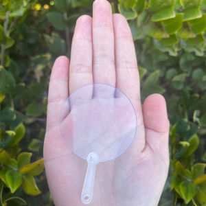 20 PCS พัดลมเปล่า ขนาดเล็ก แบบใส DIY