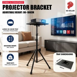 Universal Projector /DVD Player Stand Retractable adjustment Weight Thickened Hanging Floor Bracket