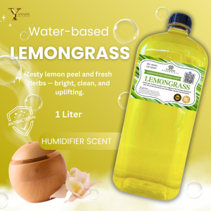 Lemongrass Scent 1L Water Based Essential Oil Fragrance for Humidifier Air Freshener & Linen Spray