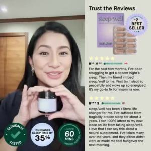 Moom Health™ sleep/well On The Go - Botanical Blend for Restful Nights & Relaxation (10 Caps)