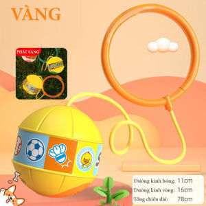 Bóng đồ chơi có dây nhảy phát sáng rèn luyện thể lực cho bé