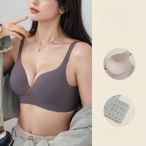 『Brelira』Anti-Sagging Minimizer Bra Wireless Thin Breathable Seamless Women Underwear Push Up Bra Plus Size Bralette內衣無鋼圈