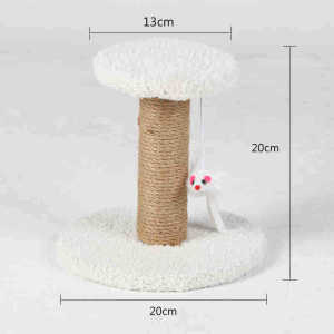 QQPET คอนโดแมว ที่ฝนเล็บแมว เสาฝนเล็บแมว ที่ฝนเล็บแมว พร้อมของเล่น คลายเครียด ที่ฝนเล็บ แบบแท่ง ที่รับเล็บแมว