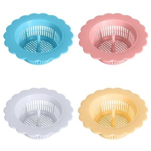 Saringan Afur Bak Cuci Piring Wastafel Penutup Lubang Saluran Air Perlengkapan Dapur Penyaring Kotoran Sampah Sisa Makanan PVC Drain Sink Strainer -REX-MART (BAYAR DITEMPAT/COD)